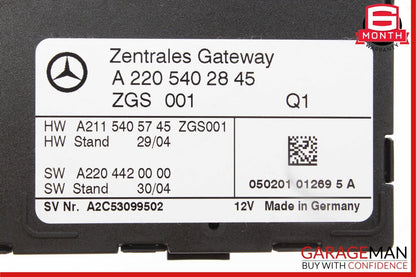 03-06 Mercedes W215 CL500 S500 Central Gateway Control Module 2205402845 OEM