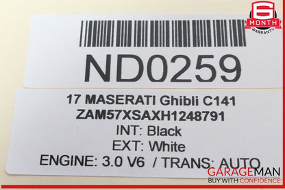 14-17 Maserati Ghibli Rear Left Driver Side Exterior Door Handle Assembly OEM