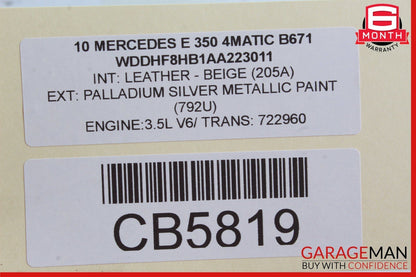 10-16 Mercedes W212 E350 E550 E400 Front Left Top Upper Control Arm 2123302711