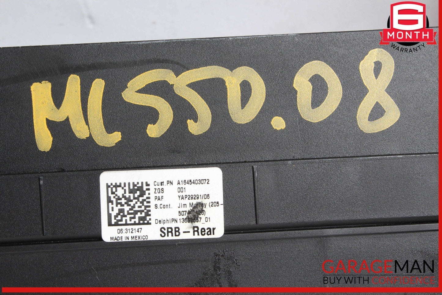 06-13 Mercedes W164 ML550 GL450 TPMS Tire Pressure Control Module w/ Fuse Box