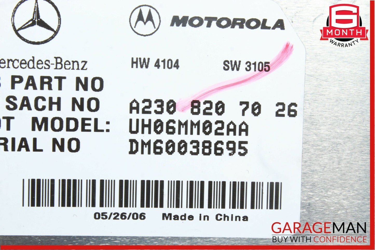 07-09 Mercedes X164 GL450 R350 SL500 Voice Telephone Phone Communication Module