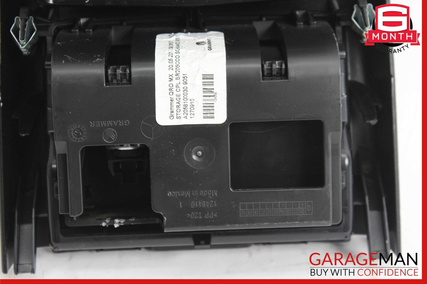 15-20 Mercedes W205 C350e C300 Rear Center Console A/C Air Vent Assy Black OEM