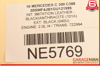 15-20 Mercedes W205 C300 C400 GLC43 AMG Electronic Parking Button Switch OEM