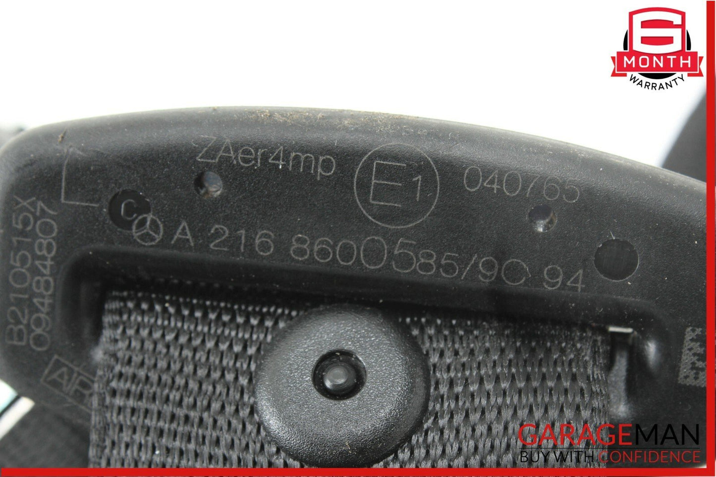 07-10 Mercedes W216 CL550 Front Left Driver Seat Belt Seatbelt Retractor Black
