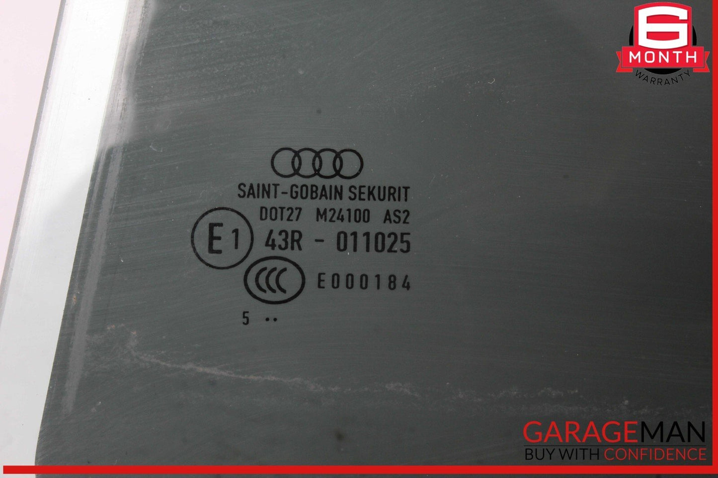 17-24 Audi A4 Rear Left Driver Side Door Window Glass 8W5845205 OEM