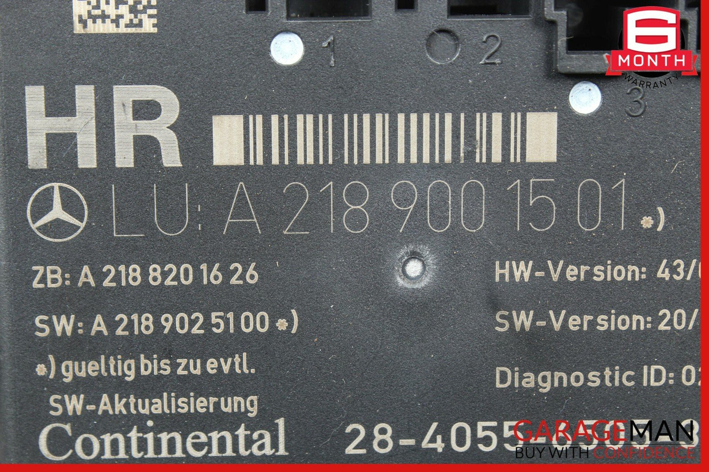 08-14 Mercedes W204 C250 C350 Rear Right Door Control Module Unit 2189001501