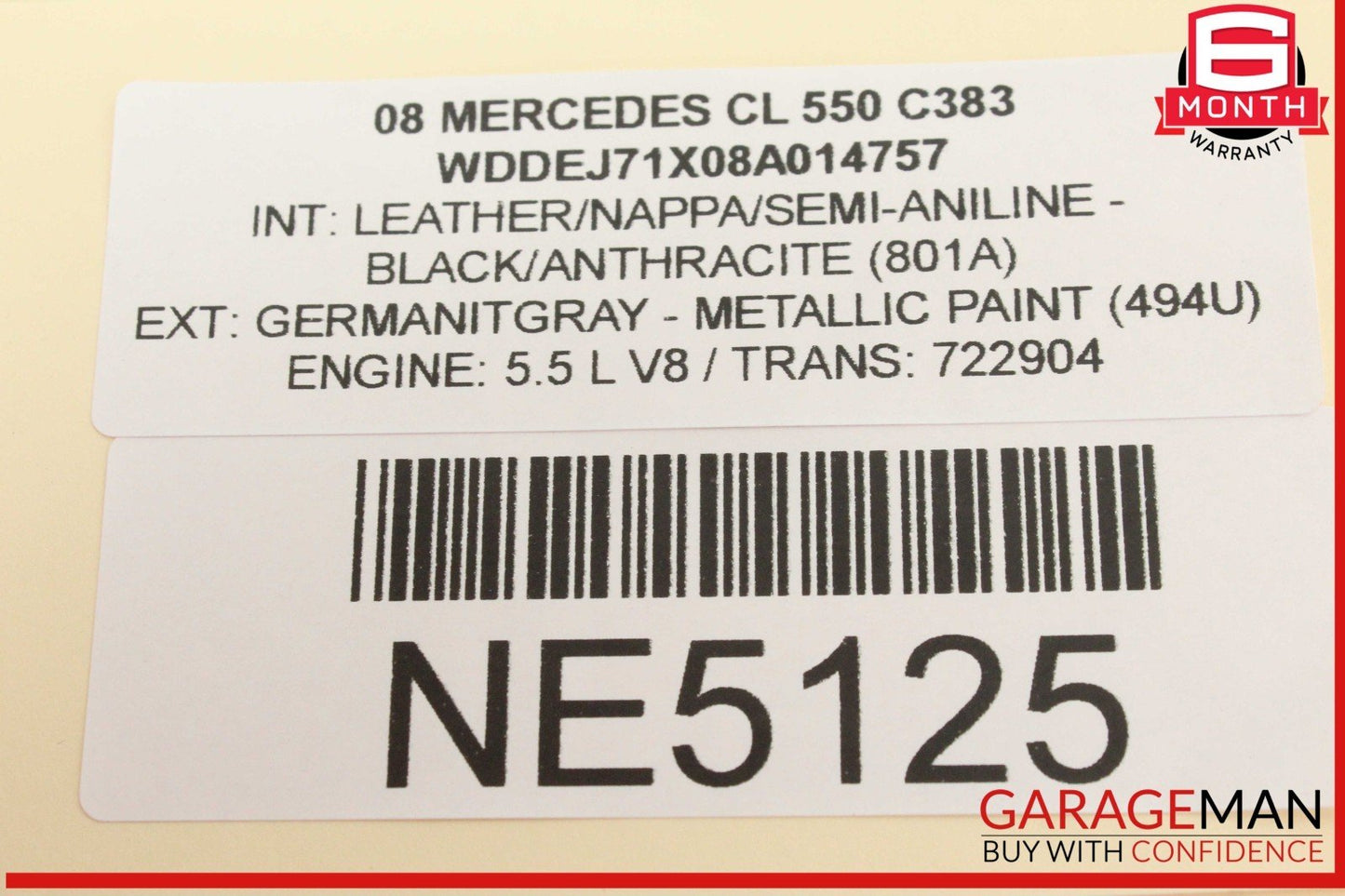 Mercedes W216 CL550 Voice Communication Control Module 2218708726 OEM