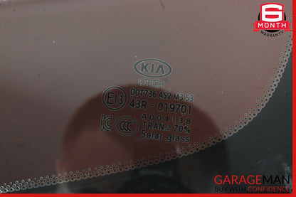 18-23 KIA STINGER LEFT DRIVER REAR DOOR REAR CORNER FIXED WINDOW GLASS OEM