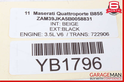 04-13 Maserati Quattroporte M139 Front Left Driver Seat Belt Retractor Oem