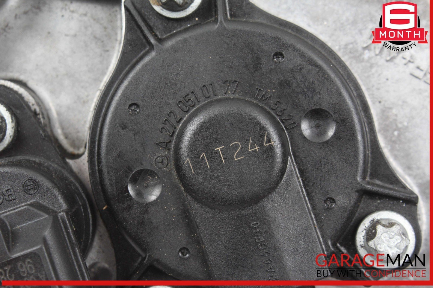 05-13 Mercedes W221 S550 ML350 Front Right Engine Timing Chain Cover Plate OEM