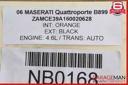 03-13 Maserati Quattroporte M139 Front Windshield Wiper Linkage Arm w/ Motor OEM