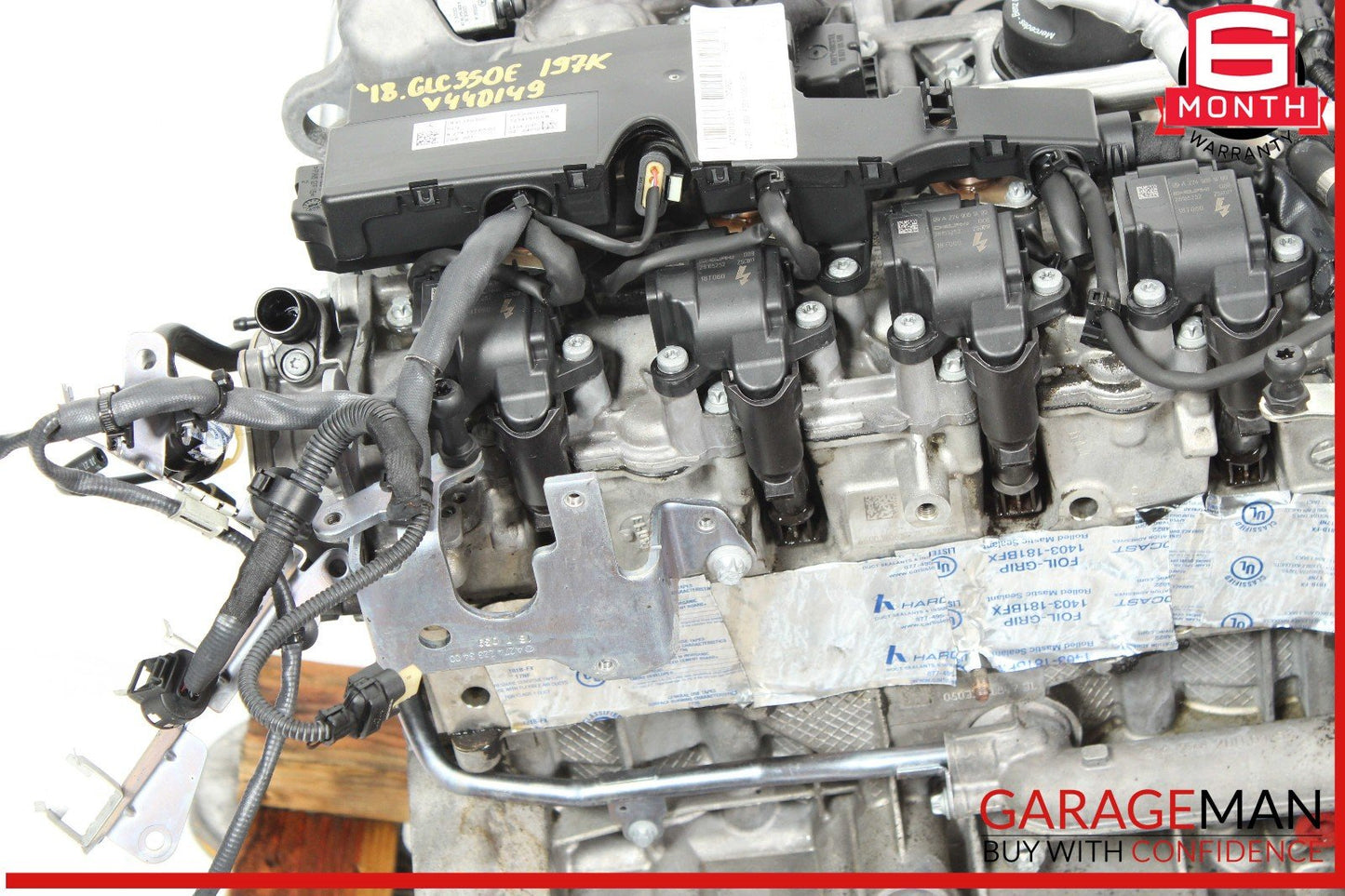 18-20 Mercedes X253 GLC350e Hybrid AWD Engine Motor Block Assembly OEM 197k
