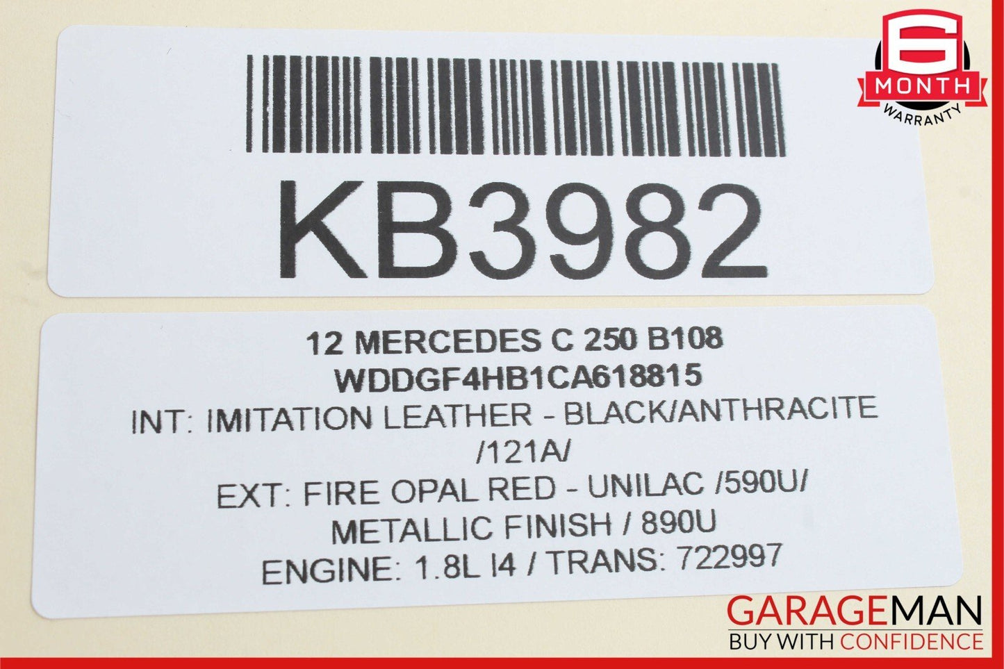 08-14 Mercedes W204 C250 C300 Rear Left Side Door Control Module Unit