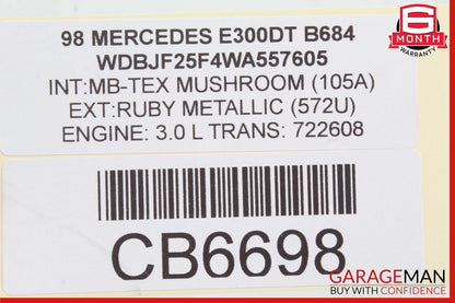 96-02 Mercedes W210 E420 E300 Rear Right / Left Upper Forward Control Arm