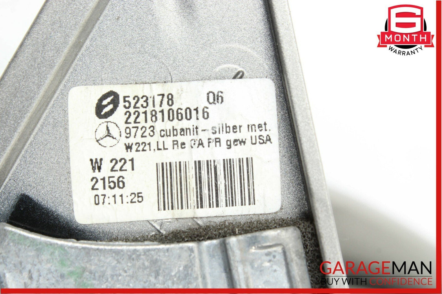 07-09 Mercedes W221 S550 Front Right Side Mirror Door Rear View Cubanite Silver