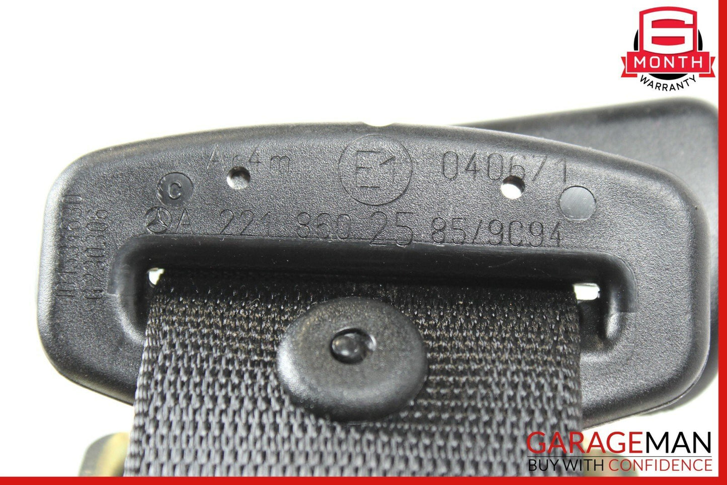 07-13 Mercedes W221 S550 Rear Center Seat Belt Retractor Buckle Assembly OEM