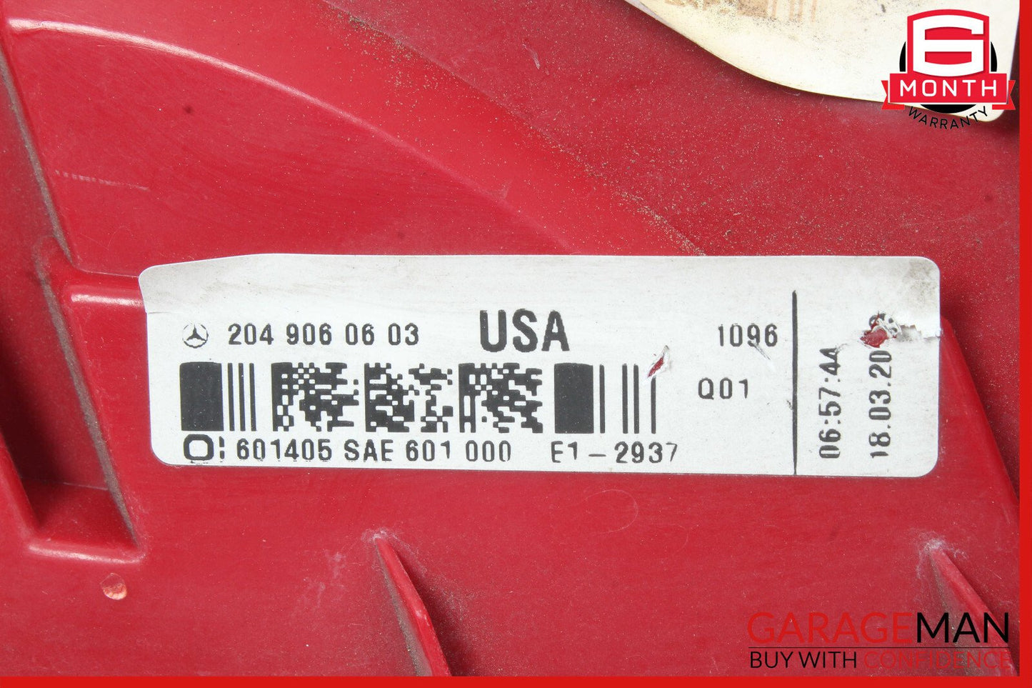 12-14 Mercedes W204 C250 Rear Left Driver Side Taillight Tail Light Lamp