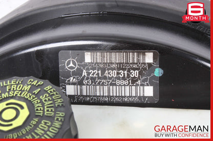 10-13 Mercedes W221 S550 S350 Brake Master Cylinder Power Booster 2214303130 OEM