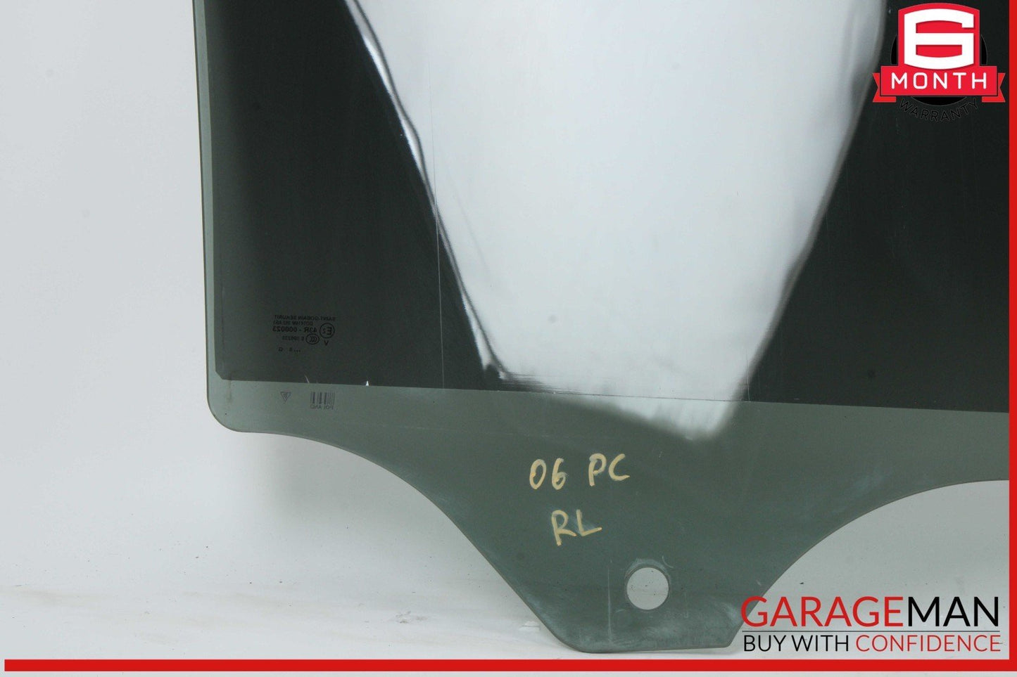 03-10 Porsche Cayenne 955 957 Rear Left Driver Side Door Window Glass OEM