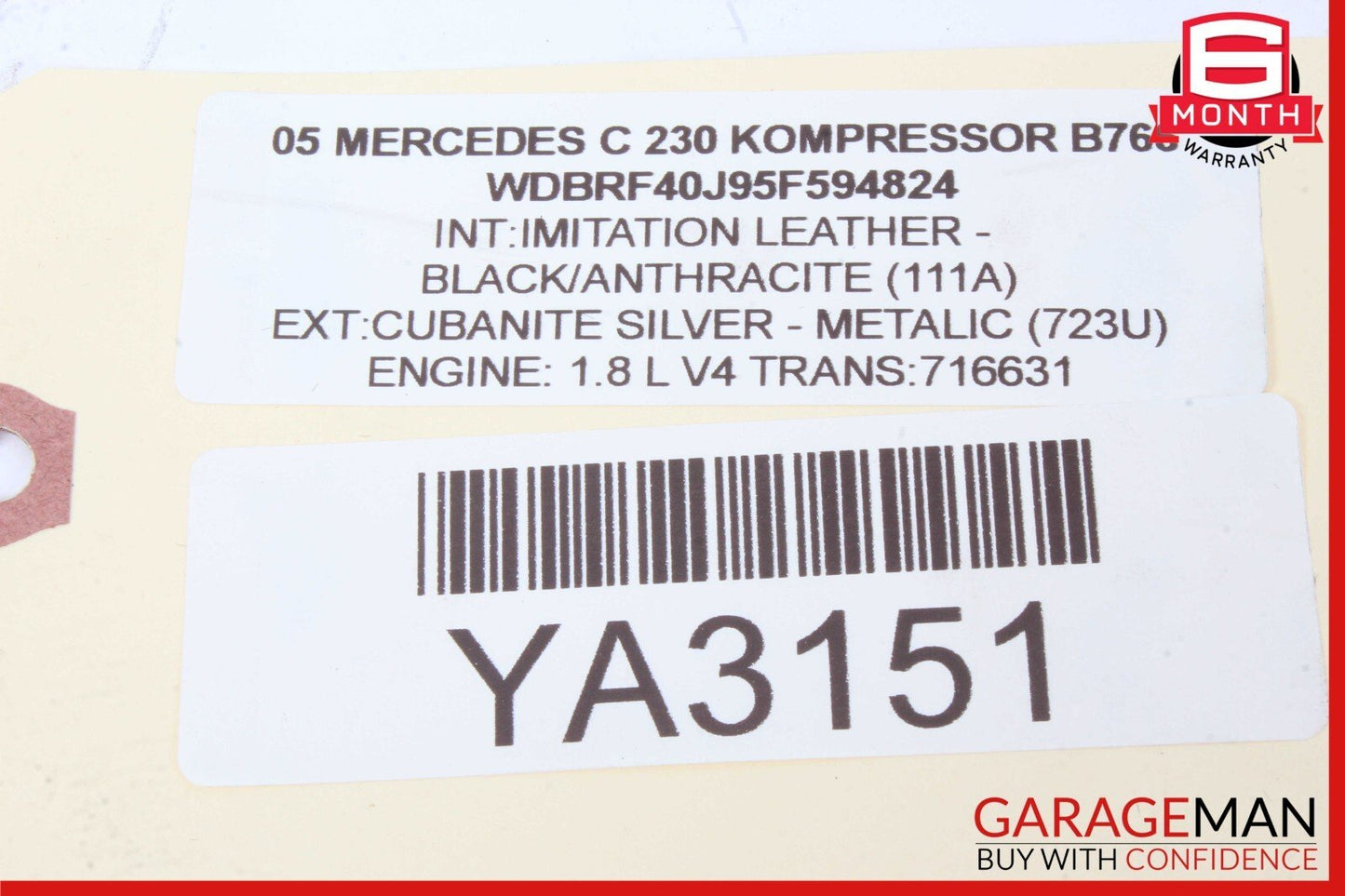 03-08 Mercedes C230 SL500 SL600 CL55 S55 AMG 6 Disk CD Changer Player MC3330