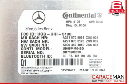 07-09 Mercedes W221 S550 CL550 CL600 Bluetooth Communication Control Module OEM