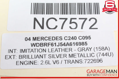 01-04 Mercedes W203 C240 C320 Front Right Side Seat Belt Seatbelt Retractor OEM
