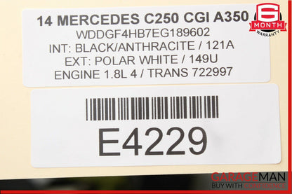 08-14 Mercedes W204 C250 Driver Master Window Switch 2049055302 OEM