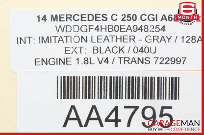 08-14 Mercedes E350 C250 C300 Rear Right Side Door Lock Latch Actuator OEM