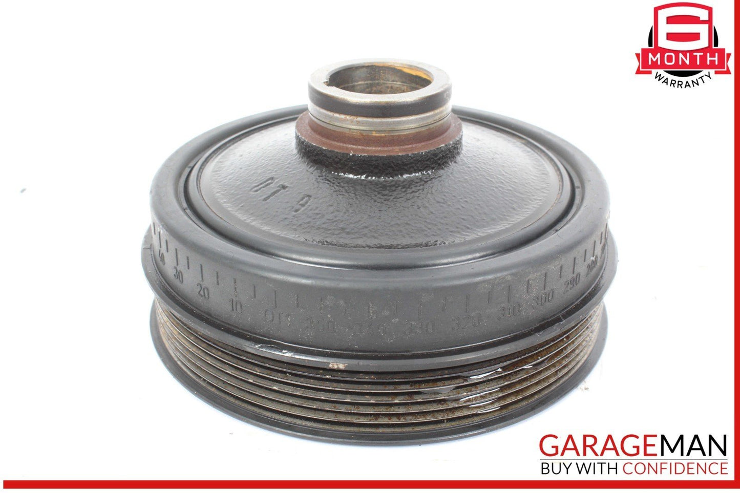 05-12 Mercedes W211 E350 Engine Motor Crankshaft Pulley Vibration Damper
