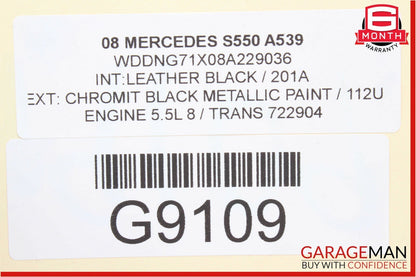 07-13 Mercedes W221 S550 CL550 S63 A/C AC Heater Climate Control Switch OEM