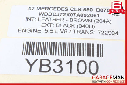 06-11 Mercedes W219 CLS500 Rear Right Passenger Side Door Lock Latch Actuator