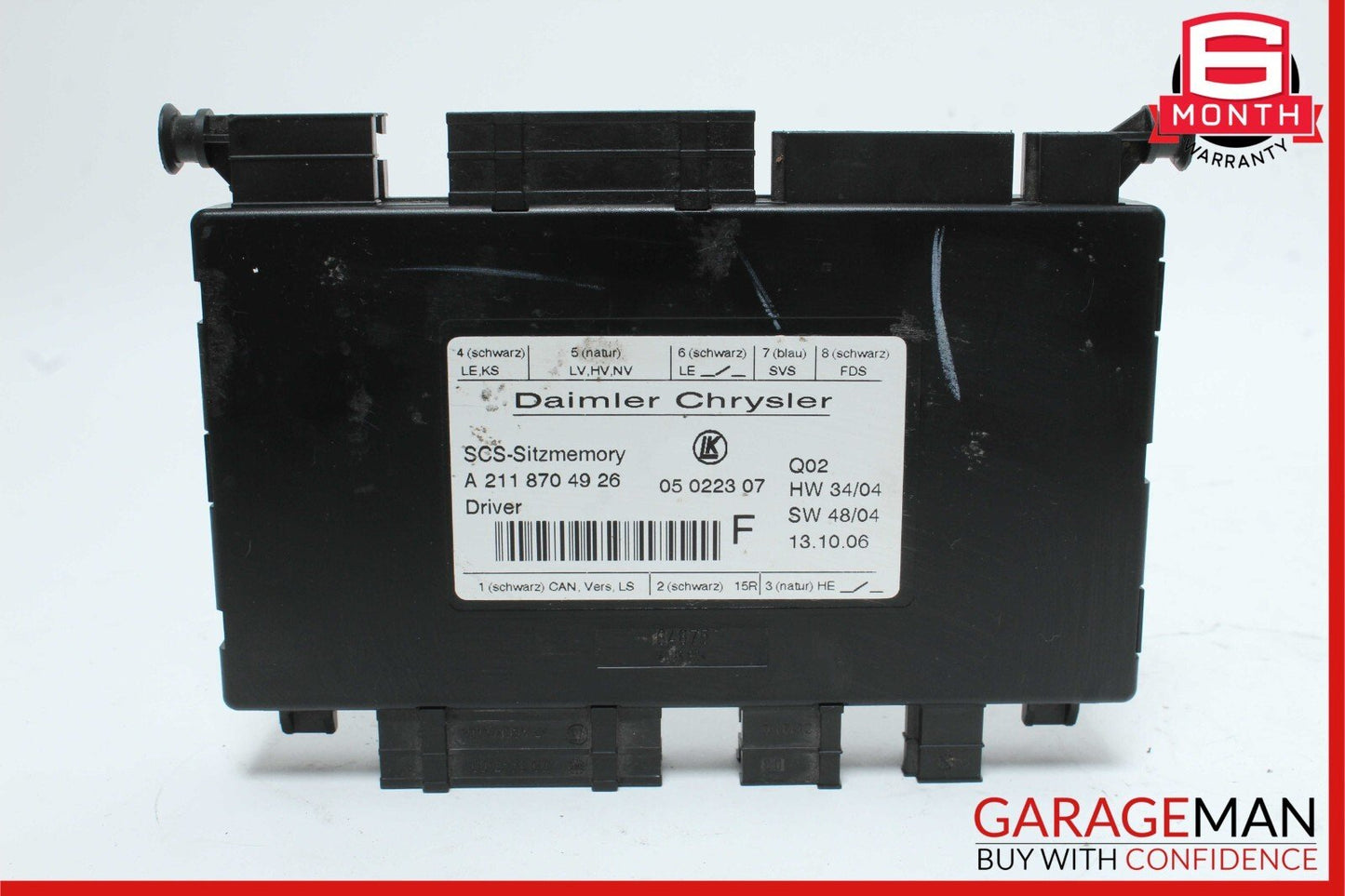 03-13 Mercedes W251 R350 GL550 Seat Control Module Front Left 2118704926 OEM