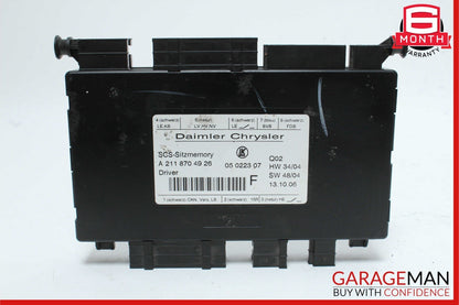 03-13 Mercedes W251 R350 GL550 Seat Control Module Front Left 2118704926 OEM