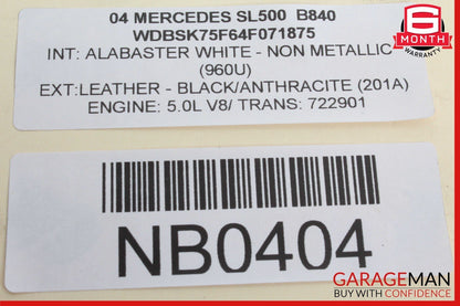 03-08 Mercedes R230 SL500 Front Left Side Headlight Head Light Lamp Bi Xenon OEM