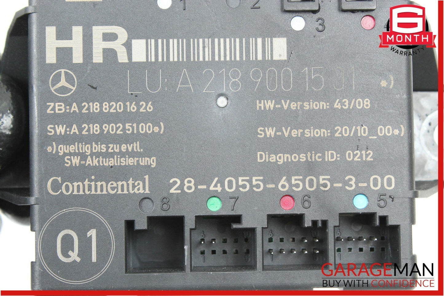 08-14 Mercedes W204 C250 C350 Rear Right Door Control Module 2189001501 OEM