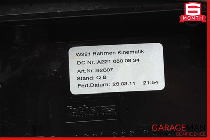 07-13 Mercedes W221 S550 CD Player Center Console Dashboard Trim Cover Beige OEM