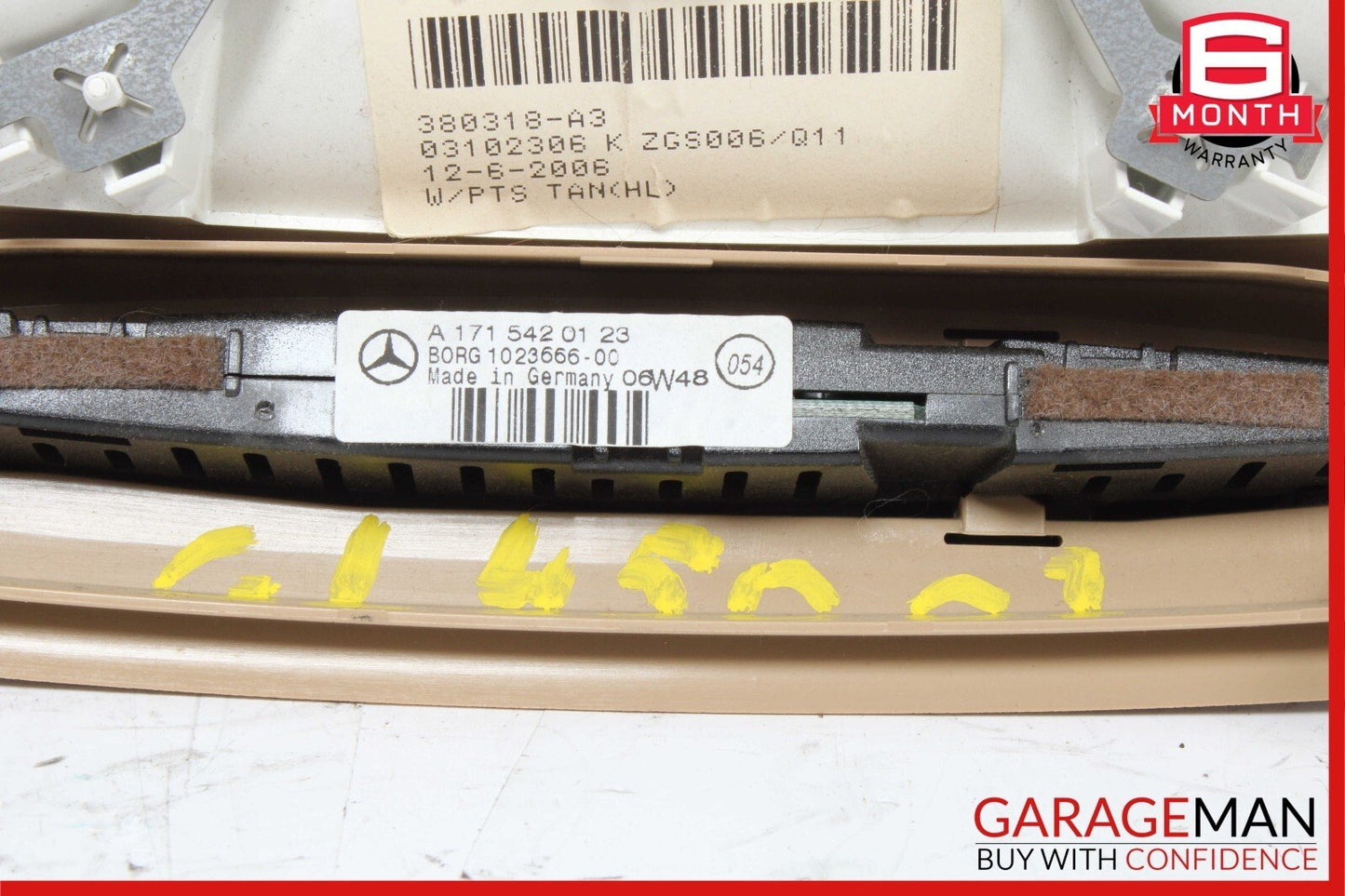 06-12 Mercedes X164 GL450 4MATIC Rear Dome Light Reading Map Lamp Assembly OEM