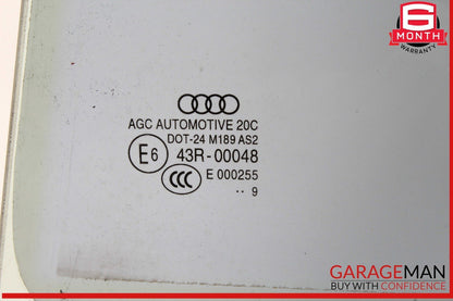 15-20 Audi S3 A3 Rear Left Driver Side Door Window Glass 8V5845205 OEM