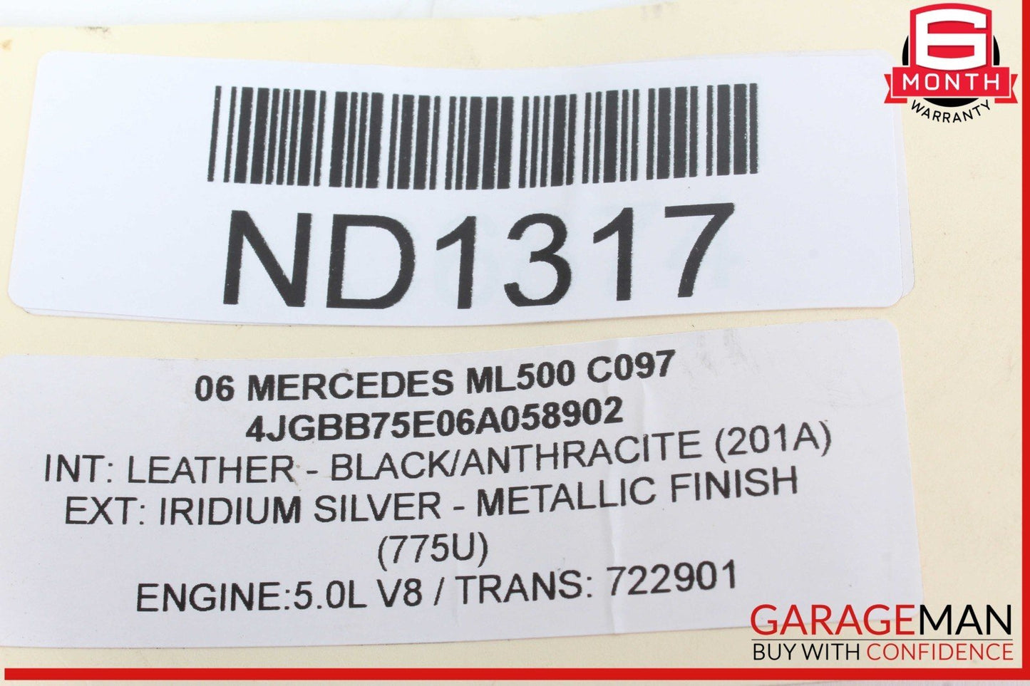 06-13 Mercedes W164 ML500 ML350 GL450 R350 Gas Throttle Accelerator Pedal OEM