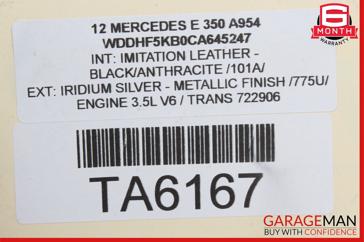 10-13 Mercedes W212 E350 E550 Front Right Seat Belt Seatbelt Retractor Black OEM