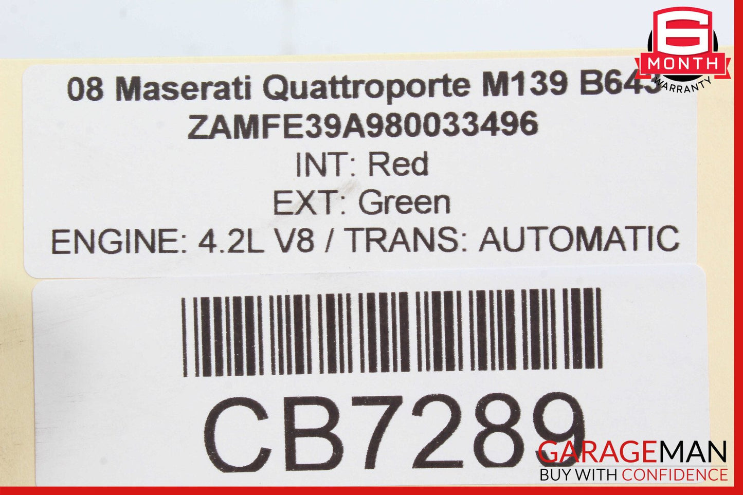 08-19 Maserati Quattroporte Rear Right or Left Side Axle CV Half Shaft OEM