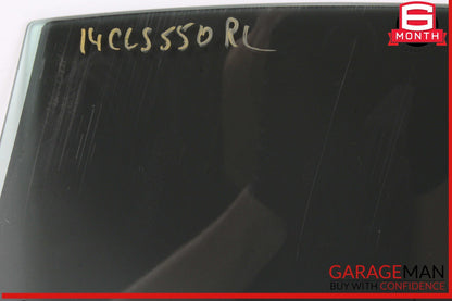 12-14 Mercedes W218 CLS550 Rear Left Driver Side Door Window Glass OEM