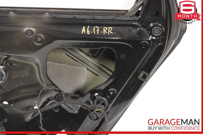 12-18 Audi A6 S6 Rear Right Passenger Side Door Shell Black OEM
