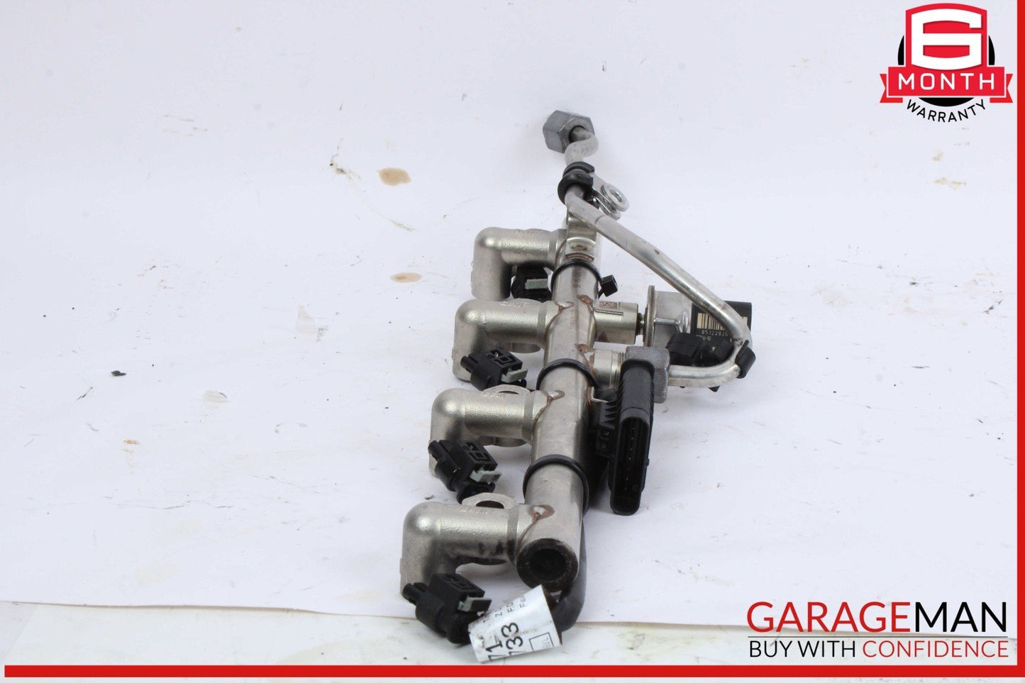 12-15 Mercedes W204 C250 CGI 1.8L M271 Fuel Injector Rail Line Assembly OEM
