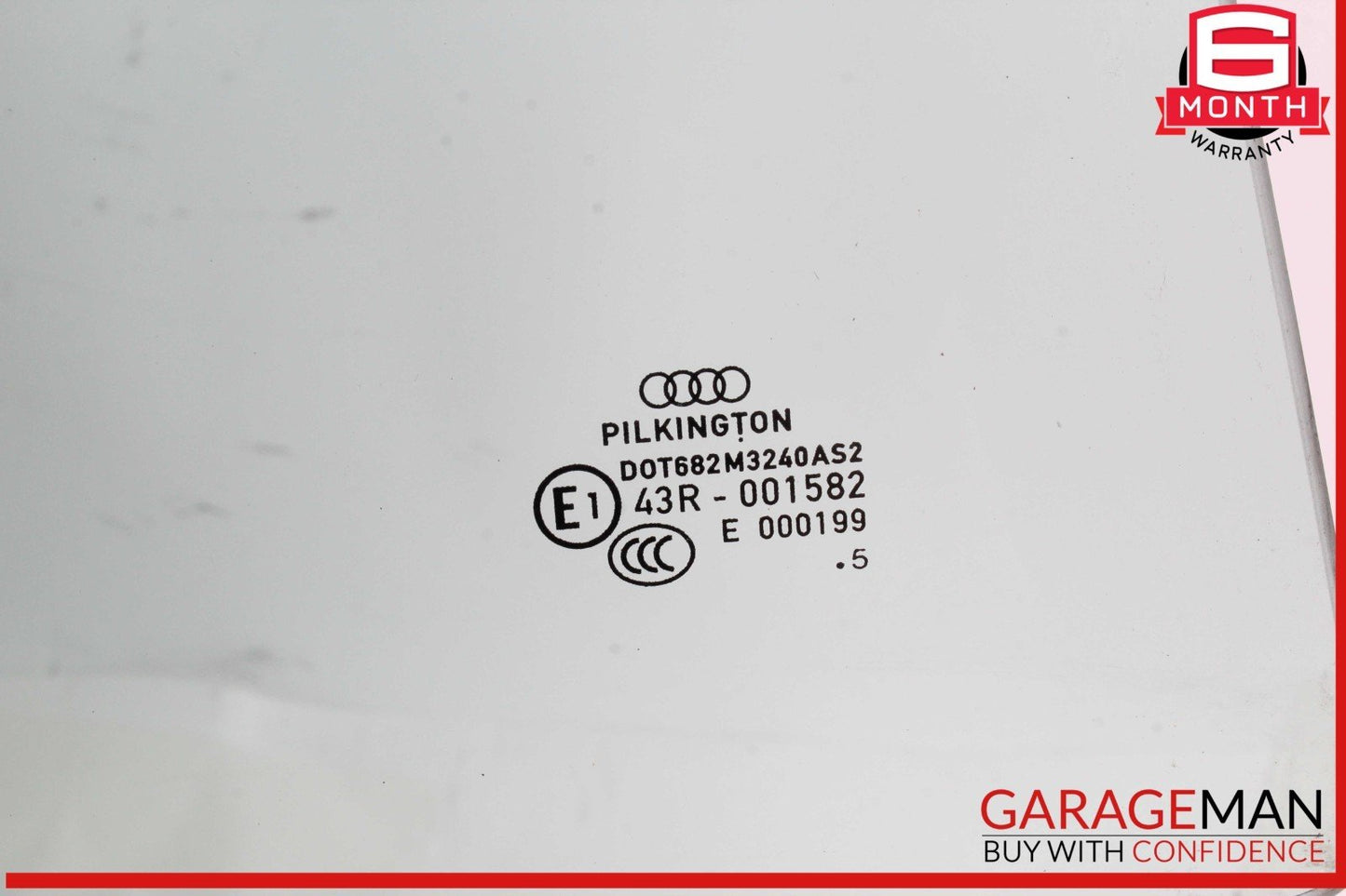 09-16 Audi S4 A4 Rear Right Passenger Side Door Window Glass OEM