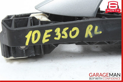 10-13 Mercedes W212 E350 Rear Left Driver Side Exterior Door Handle Silver OEM