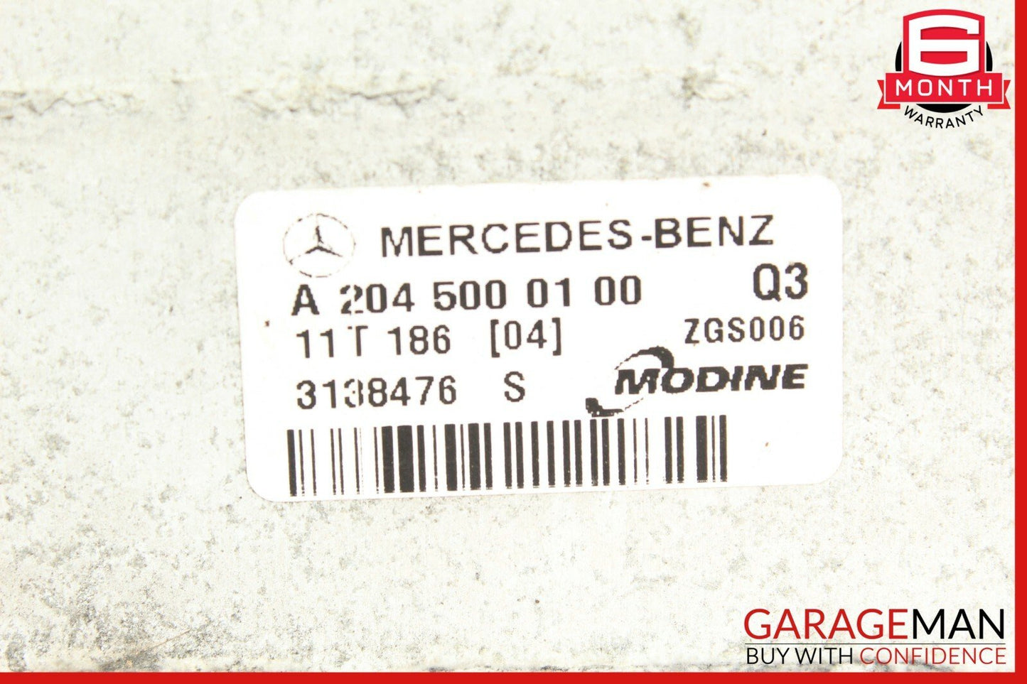 12-15 Mercedes W204 C250 E250 SLK250 1.8L Intercooler Air Cooler Radiator OEM