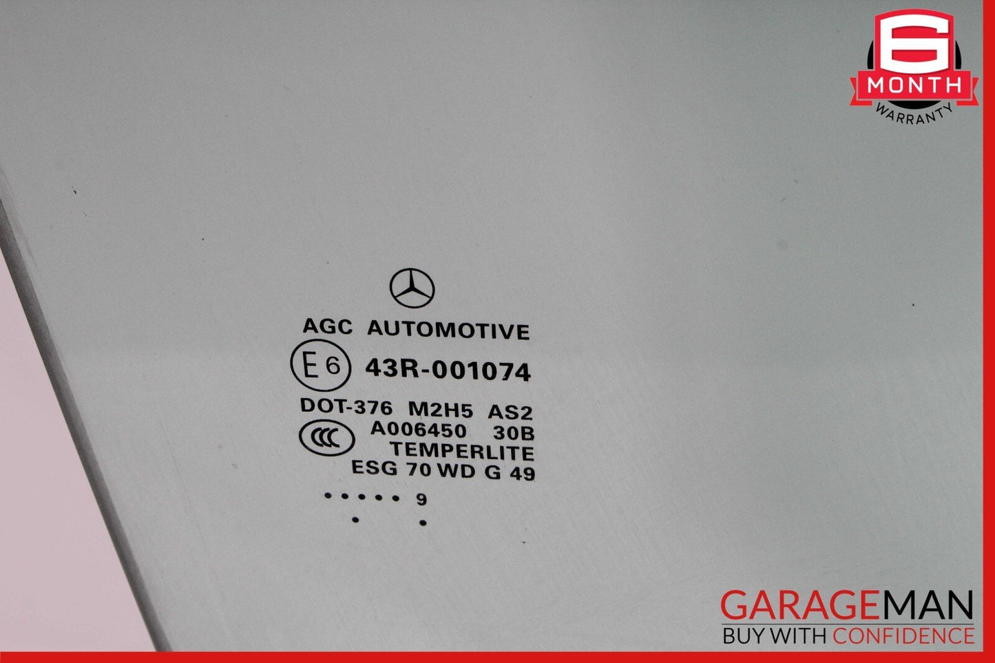 12-19 Mercedes X166 GL450 ML400 GLE43 AMG Front Right Door Window Glass Clear