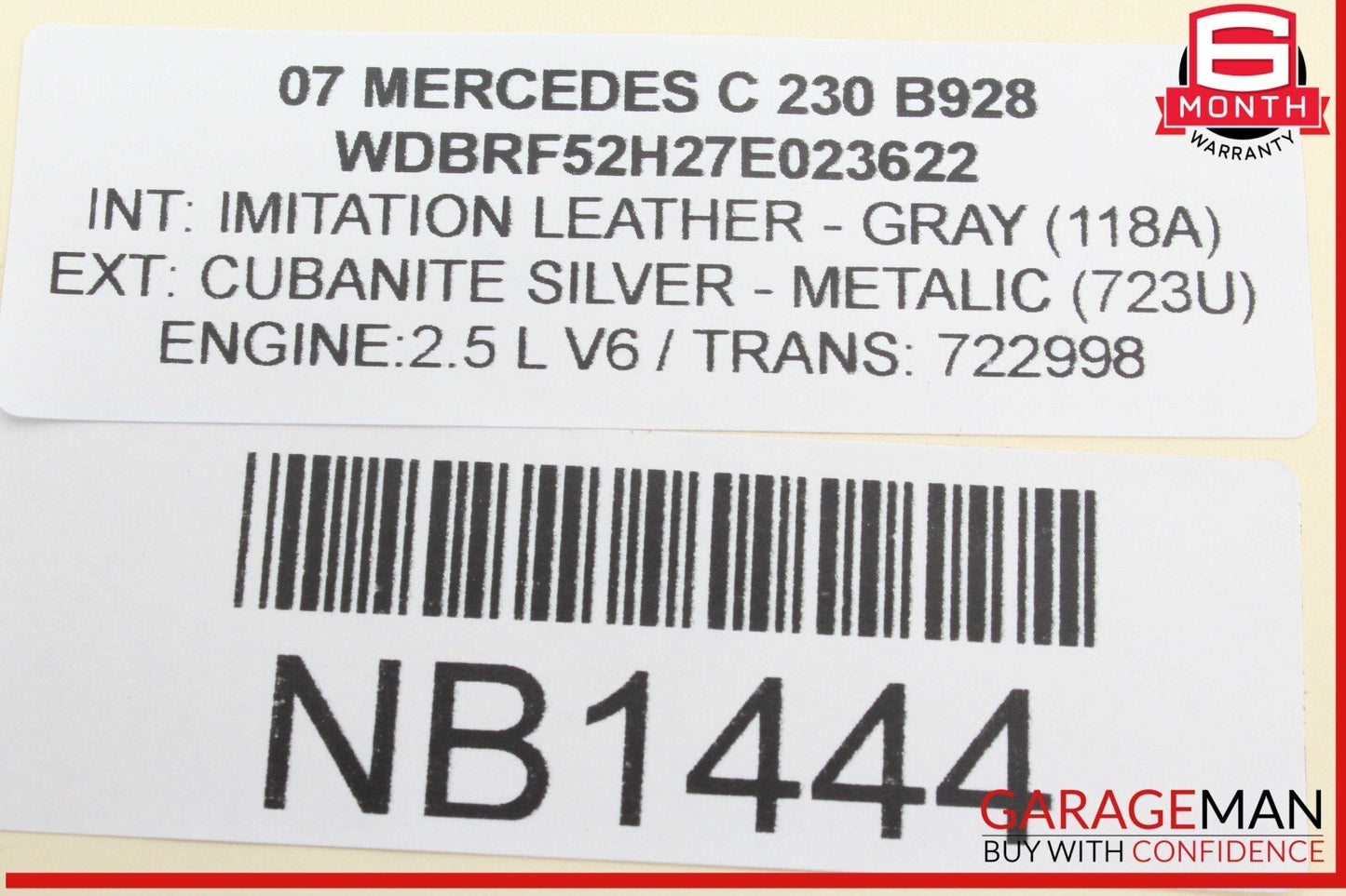 05-07 Mercedes W203 C230 C320 Dashboard Dash Control Switch Panel Bezel Trim OEM