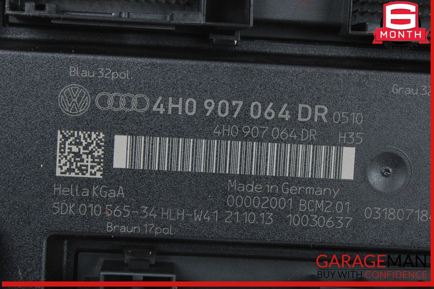12-18 Audi A6 A7 S6 BCM Comfort Body Control Module Unit 4H0907064DR OEM